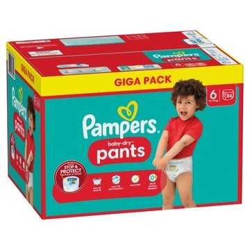 Pieluchomajtki Pampers Pants Rozmiar 6 84 szt.