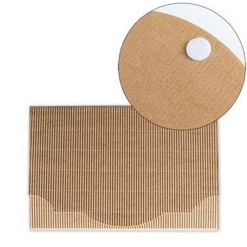 Teczka na zdjęcia 13x18 KARBOWANA kraft brązowa Pudełko Folder Opakowanie
