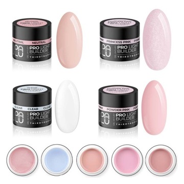 Легкий строительный гель для наращивания ногтей Pro 3+1 БЕСПЛАТНО