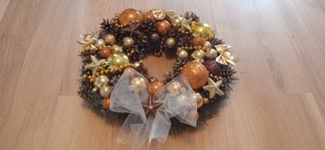 ВЕНОК КРЕМОВЫЙ на стол или дверь, 30 см