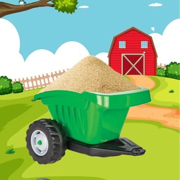 ОГРОМНЫЙ ПЕДАЛЬНЫЙ ТРАКТОР С ПРИЦЕПОМ 143см ПОДХОДИТ PILSAN