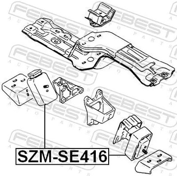 FEBEST SZM-SE416 LOŽISKO MOTORU