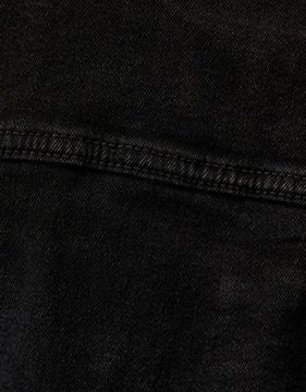 BERSHKA-dżinsowa czarna kurtka katana -S