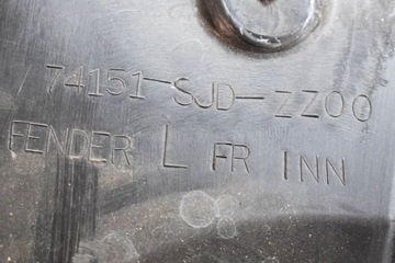 HONDA FR-V BE PŘEDNÍ LEVÝ VNITŘNÍ BLATNÍK 74151-SJD-ZZ00 2.0 BENZÍN 11