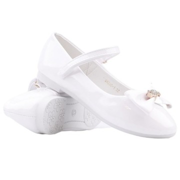 БЕЛЫЕ БАЛЕТКИ ДЛЯ ДЕВОЧЕК ДЛЯ ПРИЧАСАНИЯ ТУФЛИ ДЛЯ ПРИЧАСАНИЯ НА липучках для школы