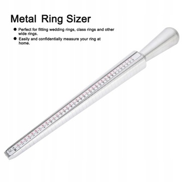 Palec UK Ring Sizer Rozmiar trzpienia Pomiar