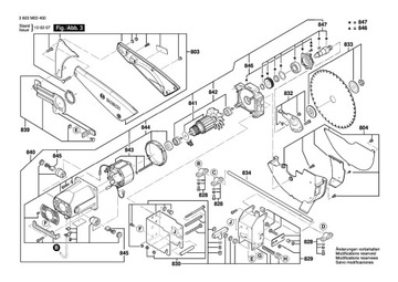 Двигатель настольной пилы Bosch PTS 10 1619PA3191 Роторно-статорная пила