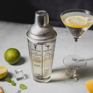 Шейкер для напитков рецепты коктейлей Стакан для бармена 400мл KLAUSBERG KB-7647