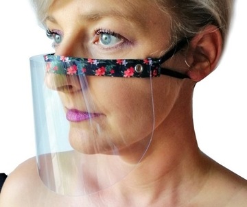 PÓŁ PRZYŁBICA MINI NA USTA NOS MASKA 7 wzorów