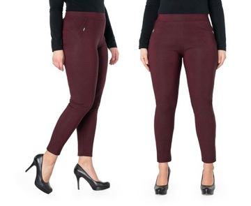 Eleganckie Spodnie Cygaretki 7/8 Damskie 768-5 3XL