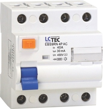 LC-Tec Wyłącznik różnicowoprądowy 4P 25A 0,03A typ