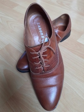 Задора кожаные туфли