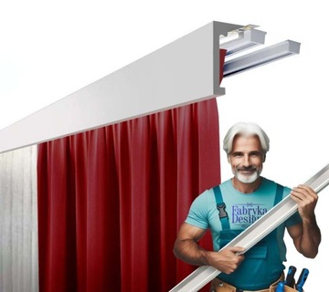 Полоска на крышке 10 см, маскирующиеся шторные стержни, здания, шторные стержни LK-01