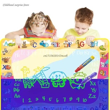 Kids Educational Aqua Magic-Doodle-Mat Drawing Canvas Learning Toy for Boys