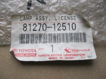 LAMPA OSVĚTLENÍ TABULKY TOYOTA COROLLA E11 97-99 ASO