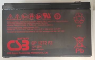 Аккумулятор CSB GP1272F2 28W 7Ah 12V, например, RBC2 RBC22 RBC26 RBC48 в ИБП APC