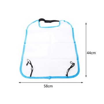 Automatycznie czyszcząca podkładka antypoślizgowa na oparcie siedzenia Trwałe osłony tylnych siedzeń automatycznych w kolorze niebieskim