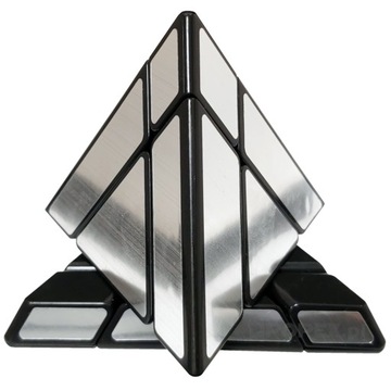 ORYGINALNA KOSTKA PIRAMIDA PYRAMINX MIRROR PREZENT DLA DZIECKA + PODSTAWKA