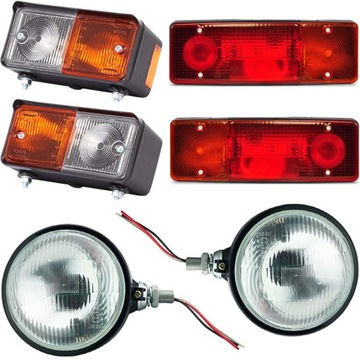 ZESTAW LAMP URSUS C360 C-360 C330 C-330 LAMPY REFLEKTORY KOMPLET