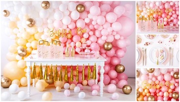 Баннер-гирлянда для девичника, розовый, 247 см.