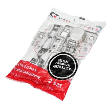 Петля прямая 2-BAG 110° G-TEC самозакрывающаяся, направляющая с четырьмя винтами, комплект