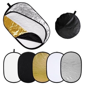 Oval blend овал 5в1 60x90см золото серебро белый крышка диффузора 60/90