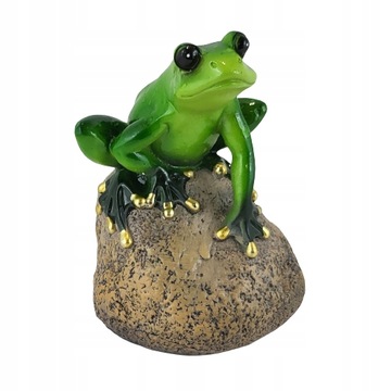 FIGURKA ŻABA NA KAMIENIU DWA WZORY