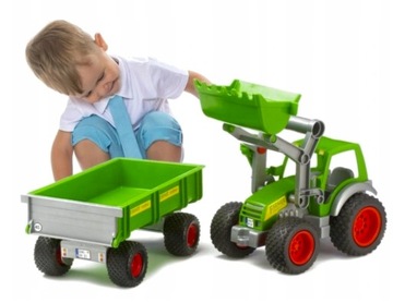 TRAKTOR GIGANT Z PRZYCZEPĄ Turem GUMOWE KOŁA