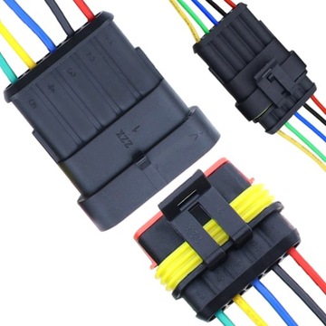 Złącze hermetyczne konektor superseal 5 PIN wtyk kostka złącze wtyczka