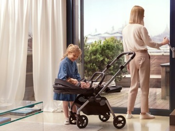 Коляска Recaro Sadena 3-в-1, коляска + гондола + легкая гондола