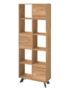 Regał dębowy TOLEDO BOX z drzwiczkami 193x74x30