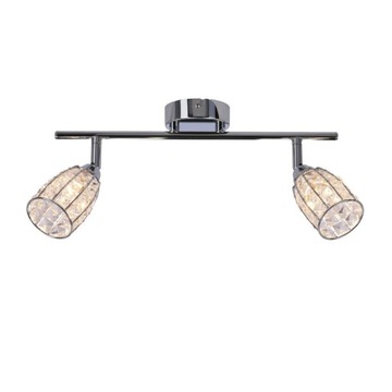 Shiba lampa sufitowa listwa chromowy 2x15w g9 klos