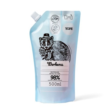 Натуральное мыло для рук YOPE Refill Werbena 500мл
