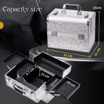 Большой органайзер, чемодан, косметичка.