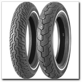 MT90B16 DUNLOP D402 74H УЗКИЙ БЕЛЫЙ РЕМЕНЬ БОКОВОЙ ЗАДНИЙ HARLEY DAVIDSON 130/90B16