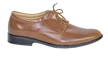 ОБУВЬ ДЛЯ МАЛЬЧИКОВ, формальная обувь для причастия для мальчиков, коричневый 34