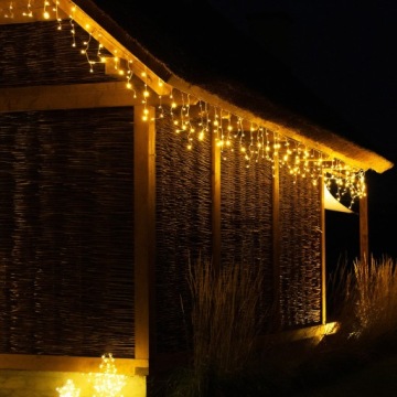 ICICULA LIGHTS ТЕПЛЫЙ БЕЛЫЙ ШТОР 500LED + ВСПЫШКА