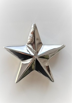 Figurka ceramiczna gwiazdka stojąca silver 11 cm
