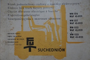 SUCHEDNIÓW WÓZEK PODNOŚNIKOWY KATALOG CZĘŚCI
