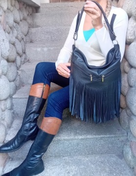 Кожаная сумка натуральная кожа с коллекцией премиум -класса Boho Frickes