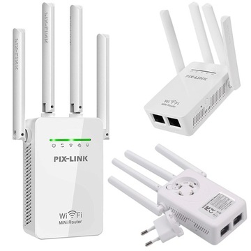 WZMACNIACZ SYGNAŁU WIFI REPEATER 300Mb/s WPS MOCNY
