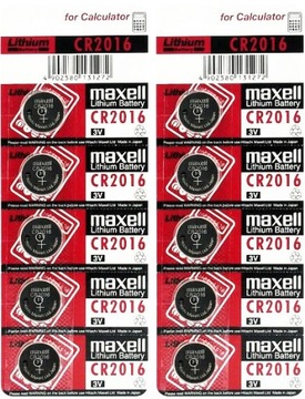 10x BATERIA LITOWA BATERIE MAXELL CR2016 DL 2016