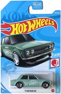 HOT WHEELS 71 DATSUN 510 J-IMPORTS 4/10 1:64 NOWY !!!