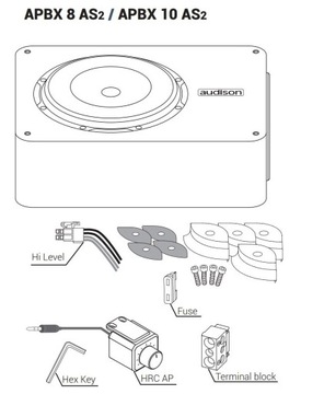 Активный сабвуфер в коробке Audison APBX 10 AS2