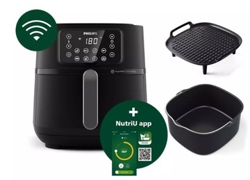 FRYTKOWNICA BEZTŁUSZCZOWA AIRFRYER PHILIPS OVI XXL 2000W Wi-Fi RUSZT FORMA