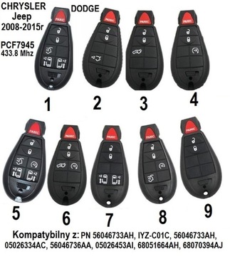 Дистанционный ключ Fobik Chrysler Jeep DODGE - KEYLESS