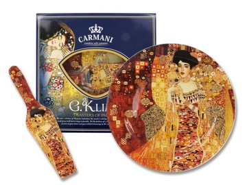 Talerz dekoracyjny z łopatką - Gustav Klimt Adela