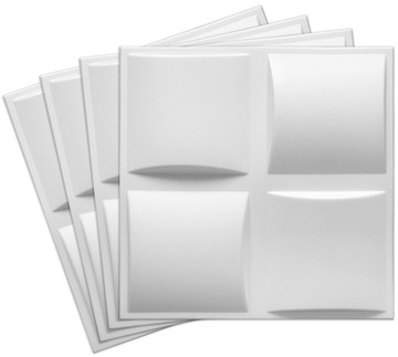 Dekoracyjne KASETONY SUFITOWE 3D BIAŁE PLED 1m2
