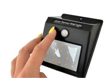 СОЛНЕЧНЫЙ СВЕТОДИОДНЫЙ НАСТЕННЫЙ СВЕТИЛЬНИК, ДАТЧИК ДВИЖЕНИЯ СУМЕРКИ