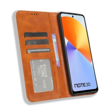 Флип-кейс для Infinix Note 30 4G коричневый
